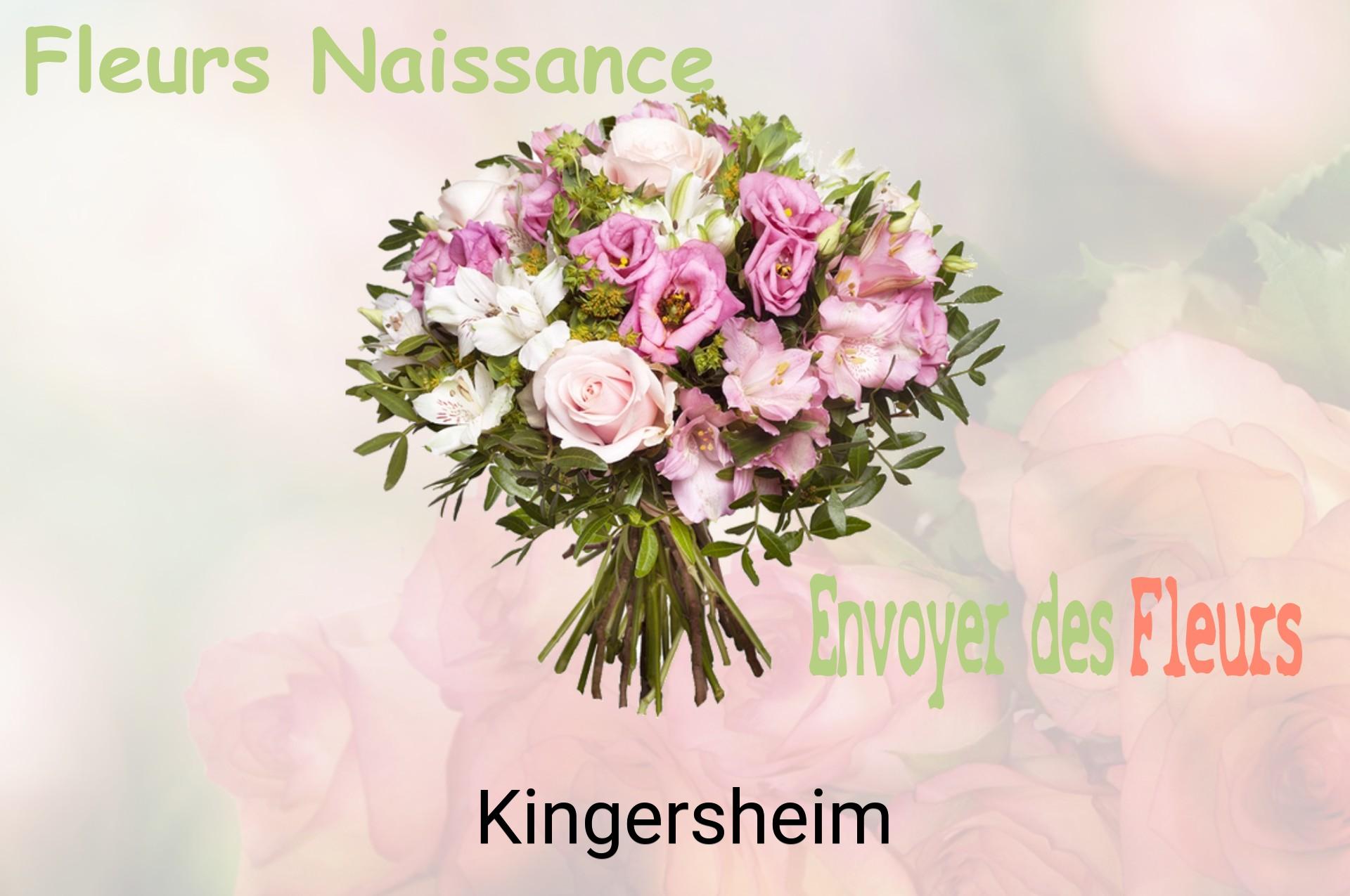Bouquet de fleurs de naissance livré à Kingersheim