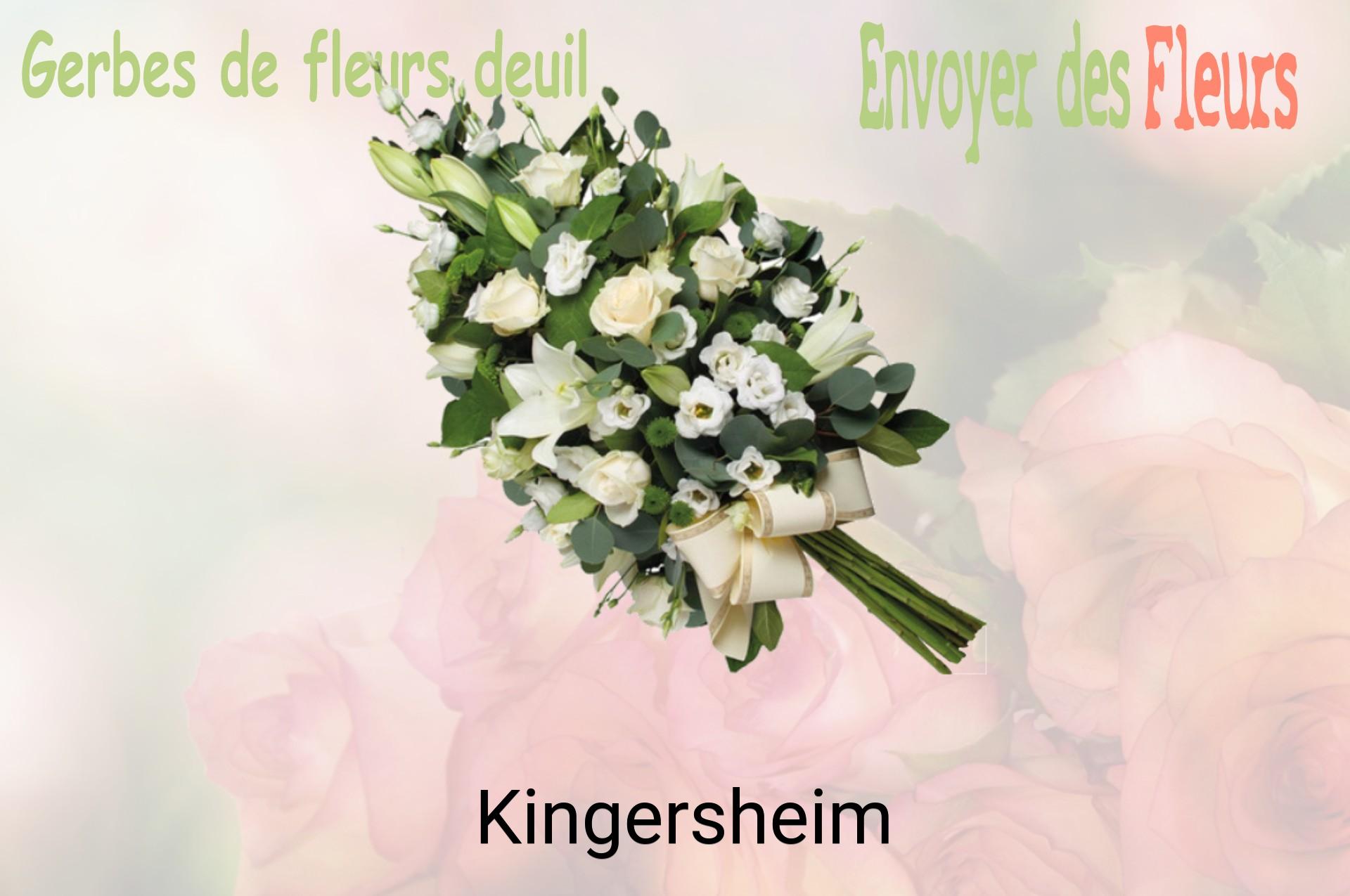 Gerbe de fleurs de deuil livrée à Kingersheim